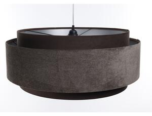 Lampadario a sospensione con filo DOBLO 1xE27/60W/230V marrone/argento d.60 cm