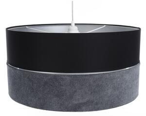 Lampadario a sospensione con filo TWIST 1xE27/60W/230V nero/grigio/argento