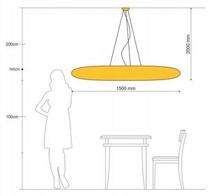 Azzardo AZ0289 - Lampadario su filo ACRYLIO 6xT5/40W/230V