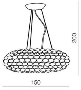 Azzardo AZ0289 - Lampadario su filo ACRYLIO 6xT5/40W/230V