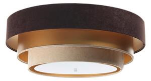 Plafoniera TRINITI 2xE27/60W/230V marrone/oro/beige