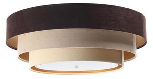 Plafoniera TRINITI 2xE27/60W/230V marrone/beige/oro