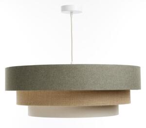 Lampadario a sospensione con filo BOHO TRINITI 1xE27/60W/230V grigio/beige/color crema