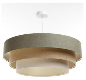 Lampadario a sospensione con filo BOHO TRINITI 1xE27/60W/230V grigio/beige/color crema