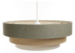 Lampadario a sospensione con filo BOHO TRINITI 1xE27/60W/230V grigio/beige/color crema