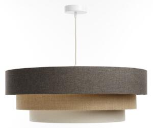 Lampadario a sospensione con filo BOHO TRINITI 1xE27/60W/230V grigio/beige/color crema