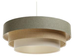 Lampadario a sospensione con filo BOHO TRINITI 1xE27/60W/230V grigio/beige/color crema