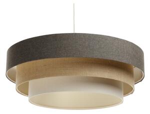 Lampadario a sospensione con filo BOHO TRINITI 1xE27/60W/230V grigio/beige/color crema