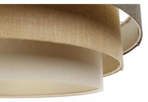 Lampadario a sospensione con filo BOHO TRINITI 1xE27/60W/230V grigio/beige/color crema
