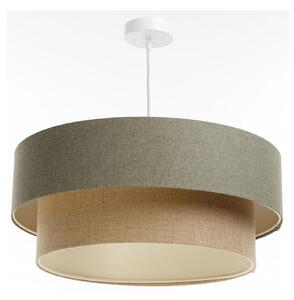 Lampadario a sospensione con filo BOHO TRINITI 1xE27/60W/230V grigio/beige