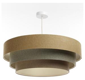 Lampadario a sospensione con filo BOHO TRINITI 1xE27/60W/230V marrone/grigio