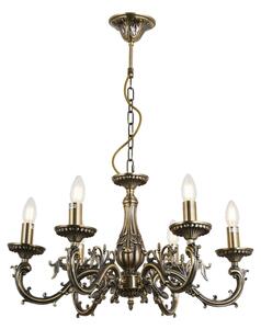 Brilagi - Lampadario a sospensione con catena CLASSIC 6xE14/60W/230V ottone