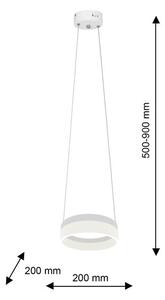 Lampadario LED a sospensione con filo RING LED/12W/230V
