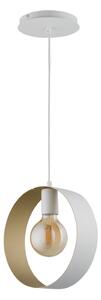 Lampadario a sospensione con filo HAPPY 1xE27/60W/230V bianco/oro