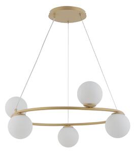 Lampadario a sospensione con filo GAMA 5xG9/12W/230V oro