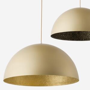 Lampadario a sospensione con filo SFERA 1xE27/60W/230V diametro 70 cm oro/nero