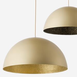 Lampadario a sospensione con filo SFERA 1xE27/60W/230V diametro 35 cm oro/nero