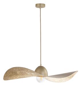 Lampadario a sospensione con filo KAPELLO 1xE27/60W/230V diametro 76 cm oro