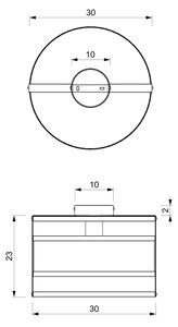 Plafoniera RIM 1xE27/60W/230V