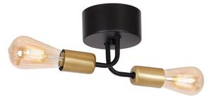 Lampadario a plafone BRENDA 2xE27/60W/230V nero/oro