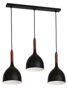 Lampadario a sospensione con filo NOAK WOOD 3xE27/60W/230V