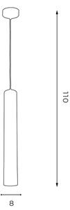 Lampadario su filo NEST 1xGU10/8W/230V nero/dorato