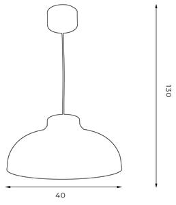 Lampadario su filo BASCA 1xE27/60W/230V