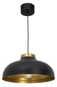 Lampadario a sospensione con filo BASCA 1xE27/60W/230V nero/oro