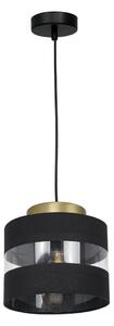 Lampadario su filo HAVARD 1xE27/60W/230V nero/ottone