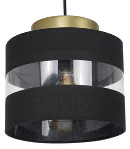 Lampadario su filo HAVARD 1xE27/60W/230V nero/ottone