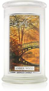 Kringle Candle Amber Wood candela profumata 624 g