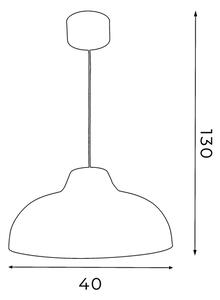 Lampadario su filo BURGOS 1xE27/60W/230V bianco
