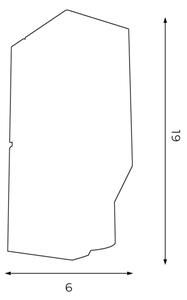 Applique WALL 1xGU10/8W/230V nera/cromo lucido