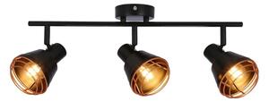 Faretto NERIA 3xE14/40W/230V nero/rame