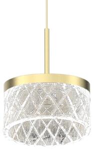 Lampadario LED a sospensione con filo ELEGANCE LED/9W/230V diametro 15 cm oro