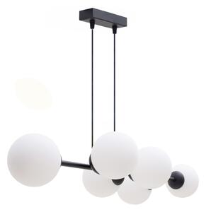 Lampadario a sospensione con filo FIRA 5xE27/60W/230V nero
