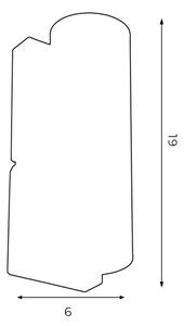 Applique WALL 1xGU10/8W/230V bianco