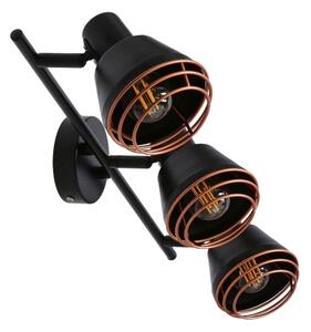 Faretto NERIA 3xE14/40W/230V nero/rame