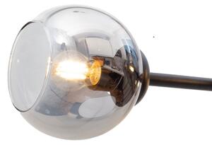 Lampadario a sospensione con filo LATIL 4xE27/60W/230V nero