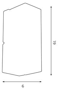 Applique WALL 1xGU10/8W/230V nero