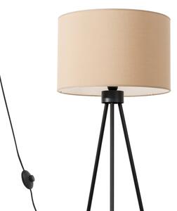 Sollux SL.1853 - Lampada da terra NEVIA 1xE27/15W/230V tortora