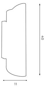 Applique BARBOS 2xG9/8W/230V rame