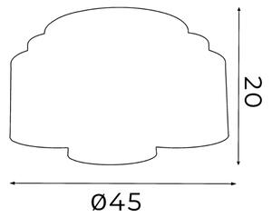Lampadario a plafone FRODI 3xE27/60W/230V nero