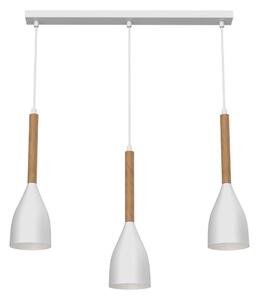 Lampadario su filo MUZA NEW 3xE27/60W/230V bianco