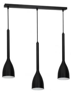 Lampadario su corda ISTAPPAR 3xE27/60W/230V nero