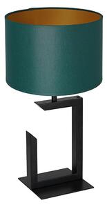 Lampada da tavolo 1xE27/60W/230V 45 cm verde/oro