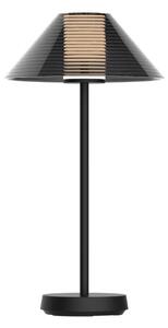 Lampada da tavolo LED dimmerabile SERENGETI LED/3,4W/5V USB 3600 mAh IP44 nero