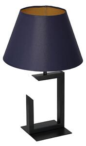 Lampada da tavolo 1xE27/60W/230V 45 cm blu/oro