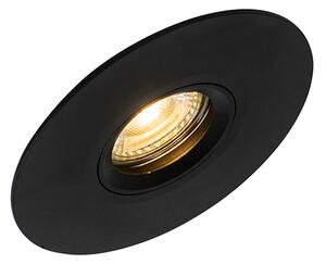 Faretto da incasso smart nero con Wifi GU10 50mm - Buco
