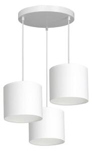 Lampadario a sospensione con filo ARDEN 3xE27/60W/230V bianco